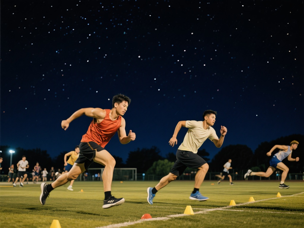 夜晚的体育活动，不仅仅是一种身体的锻炼，更是一种精